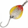 Magic Trout Bloody Blades 2,1g - Gul/Sølv Magic Trout Bloody Blades 2,1g microblink i gul og sølv med blodrøde detaljer. Monteret med svirvel og skarp enkeltkrog.
