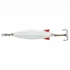 Abu Garcia Toby 15g i farven hvid/pearl. Et klassisk blink med det ikoniske S-formede design og røde finner ved halen.